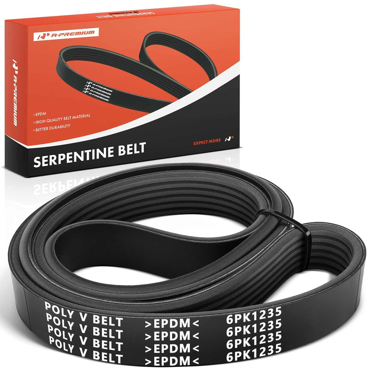 A-Premium belt front packaging showing model and fitment benefit
