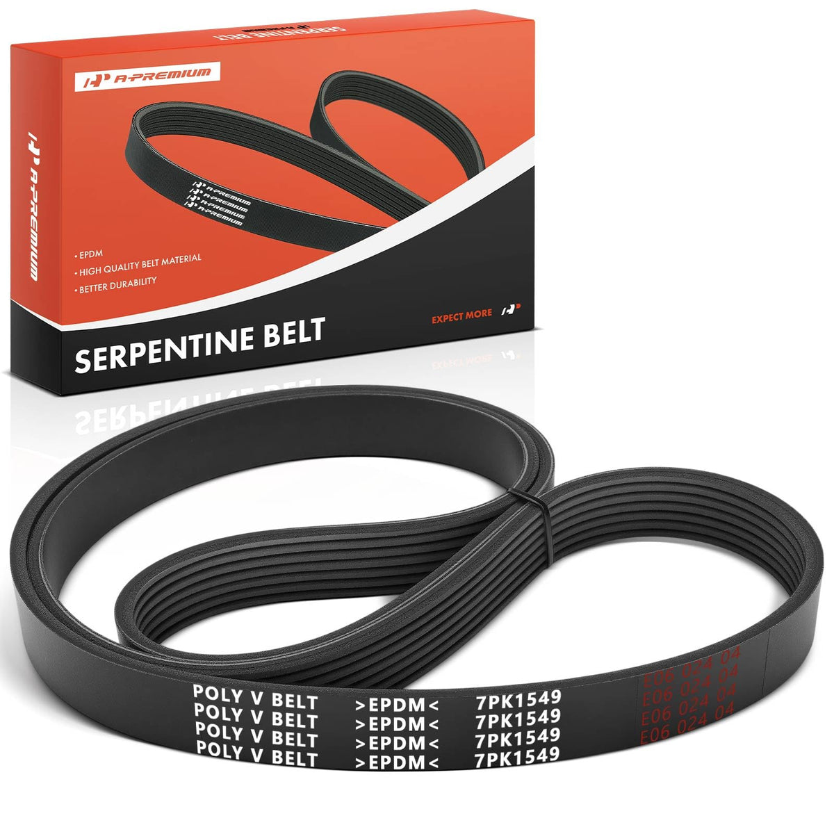 A-Premium front packaging showing belt and clear fitment benefit