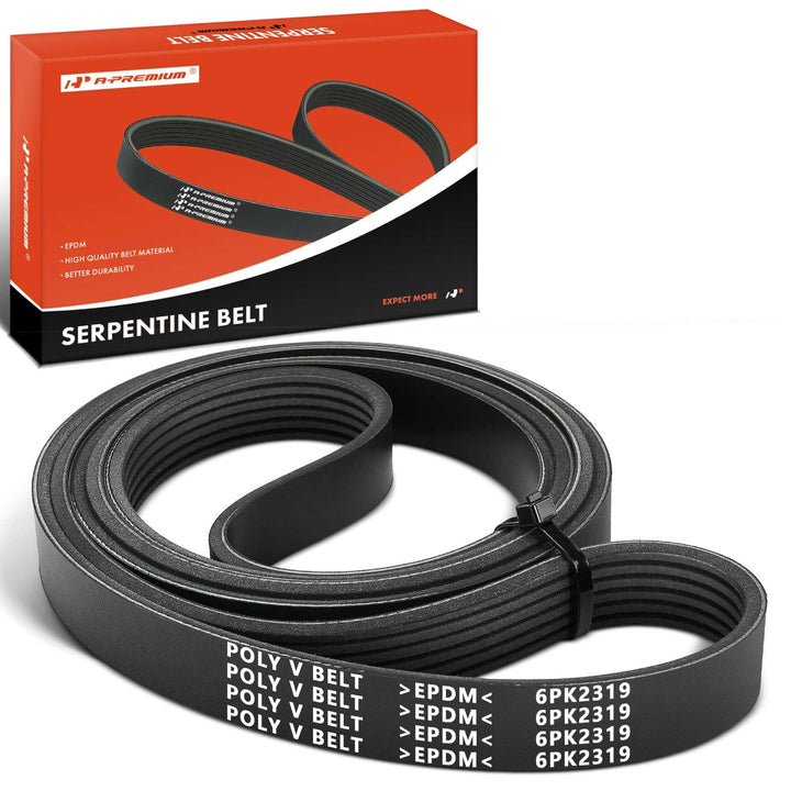 A-Premium front packaging view showing the serpentine belt and branding for confident purchase