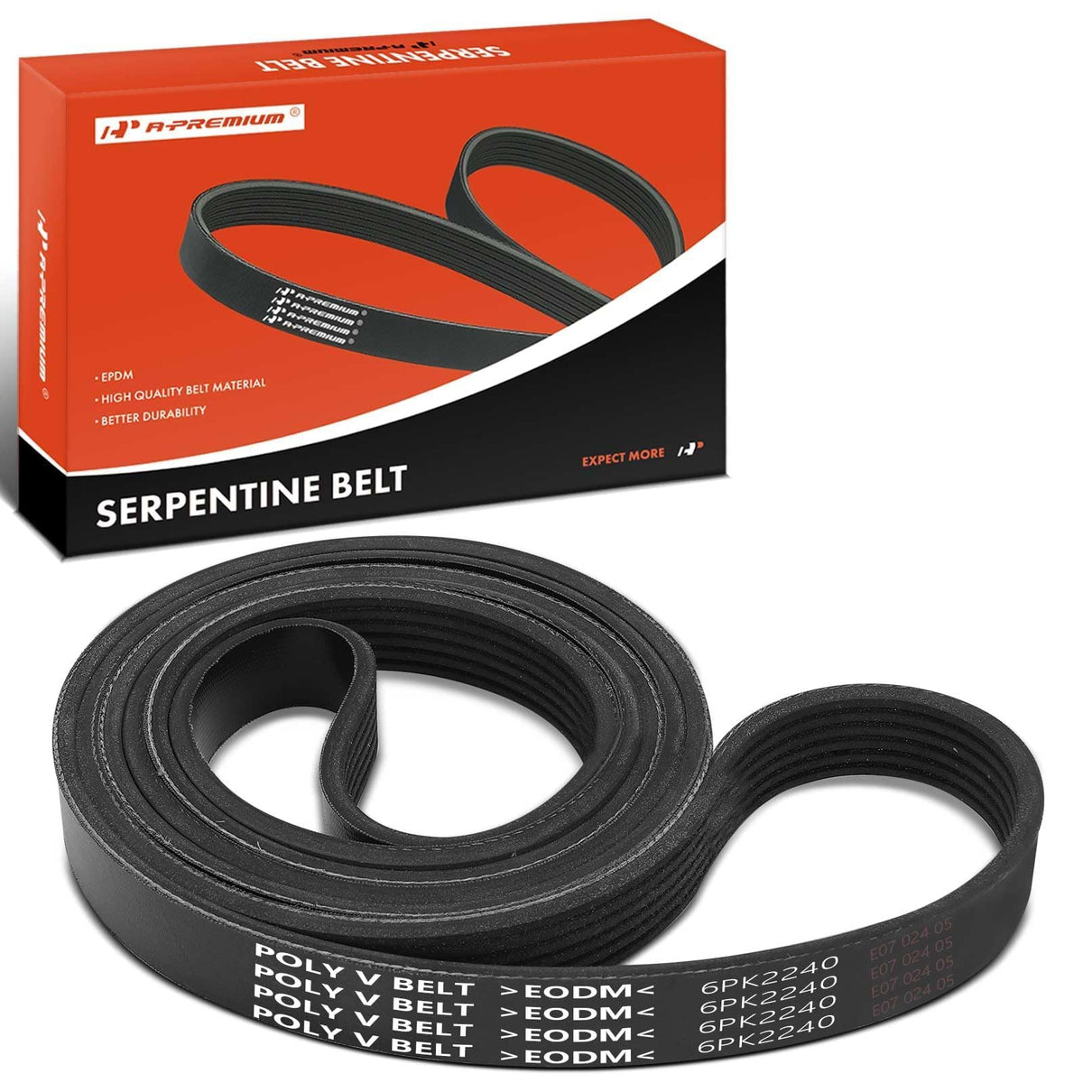 A-Premium front packaging showing belt and fitment info for quick identification and confidence
