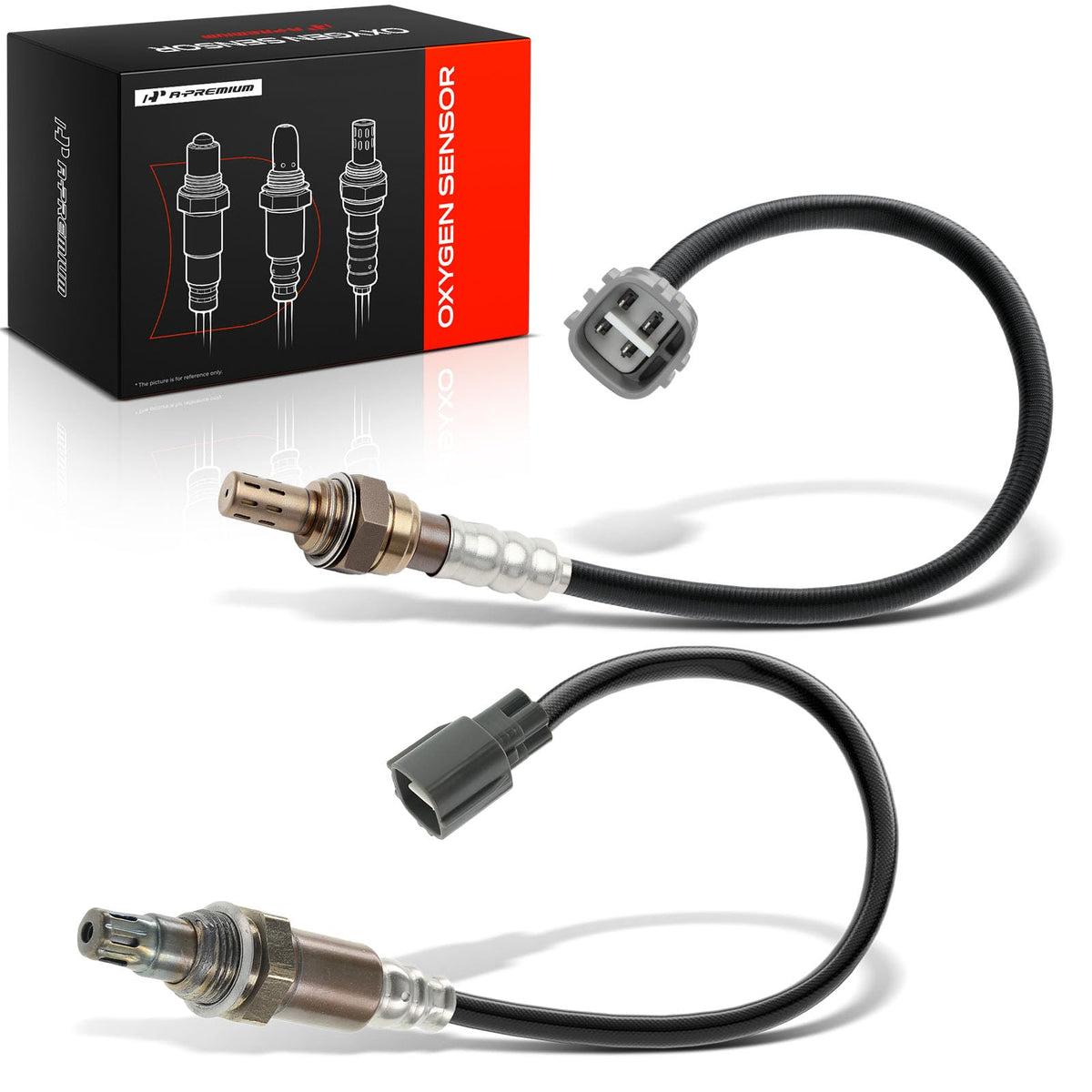 A-Premium front packaging showing both O2 sensors and warranty benefit