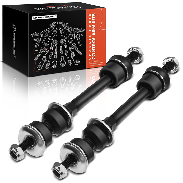 A-Premium front packaging view showing complete sway bar link kit and fitment benefit