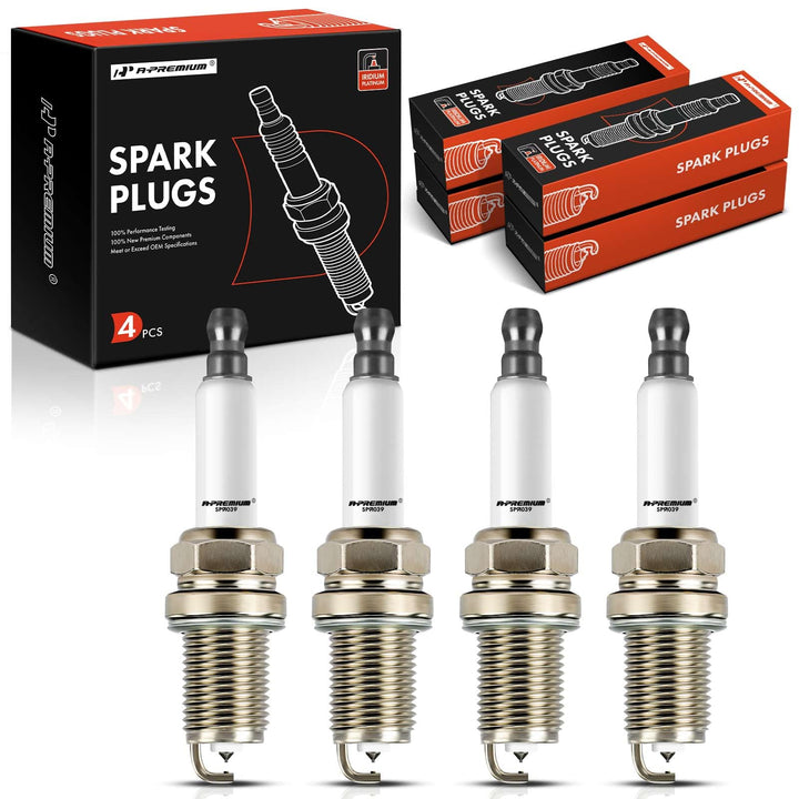 A-Premium front packaging showing four spark plugs and model information for quick selection