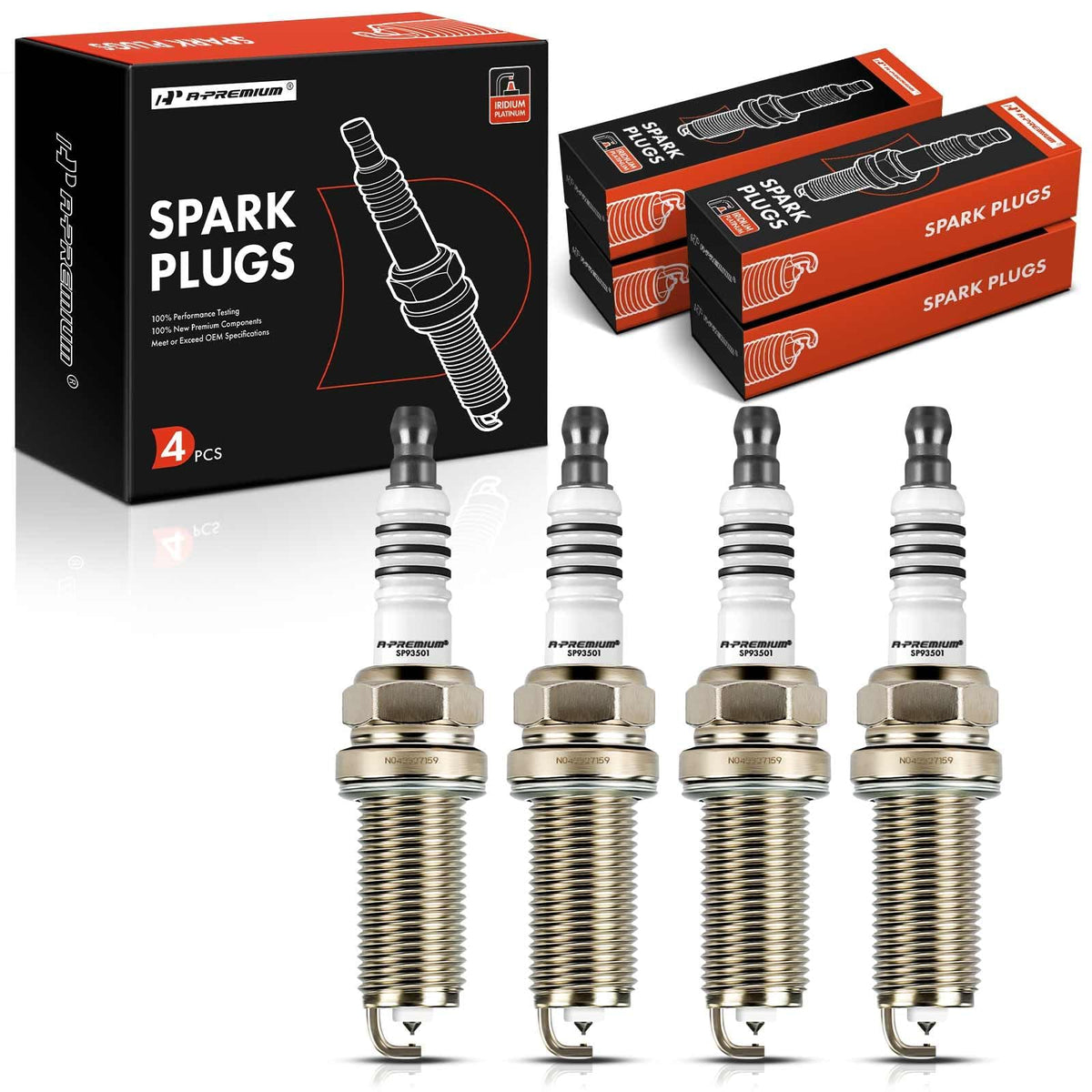 A-Premium front packaging showing the four-plug kit and compatibility information