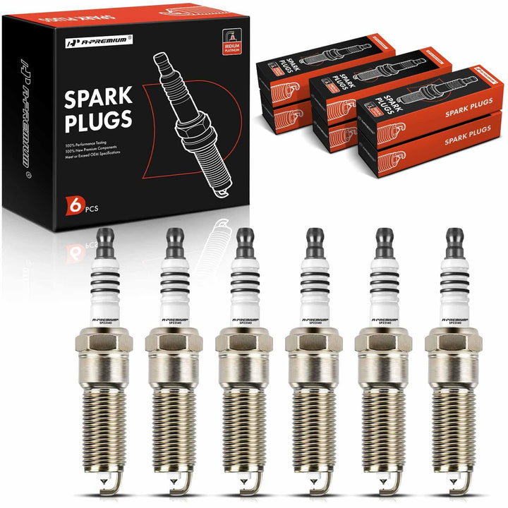 A-Premium front packaging showing six spark plugs and branding for easy identification