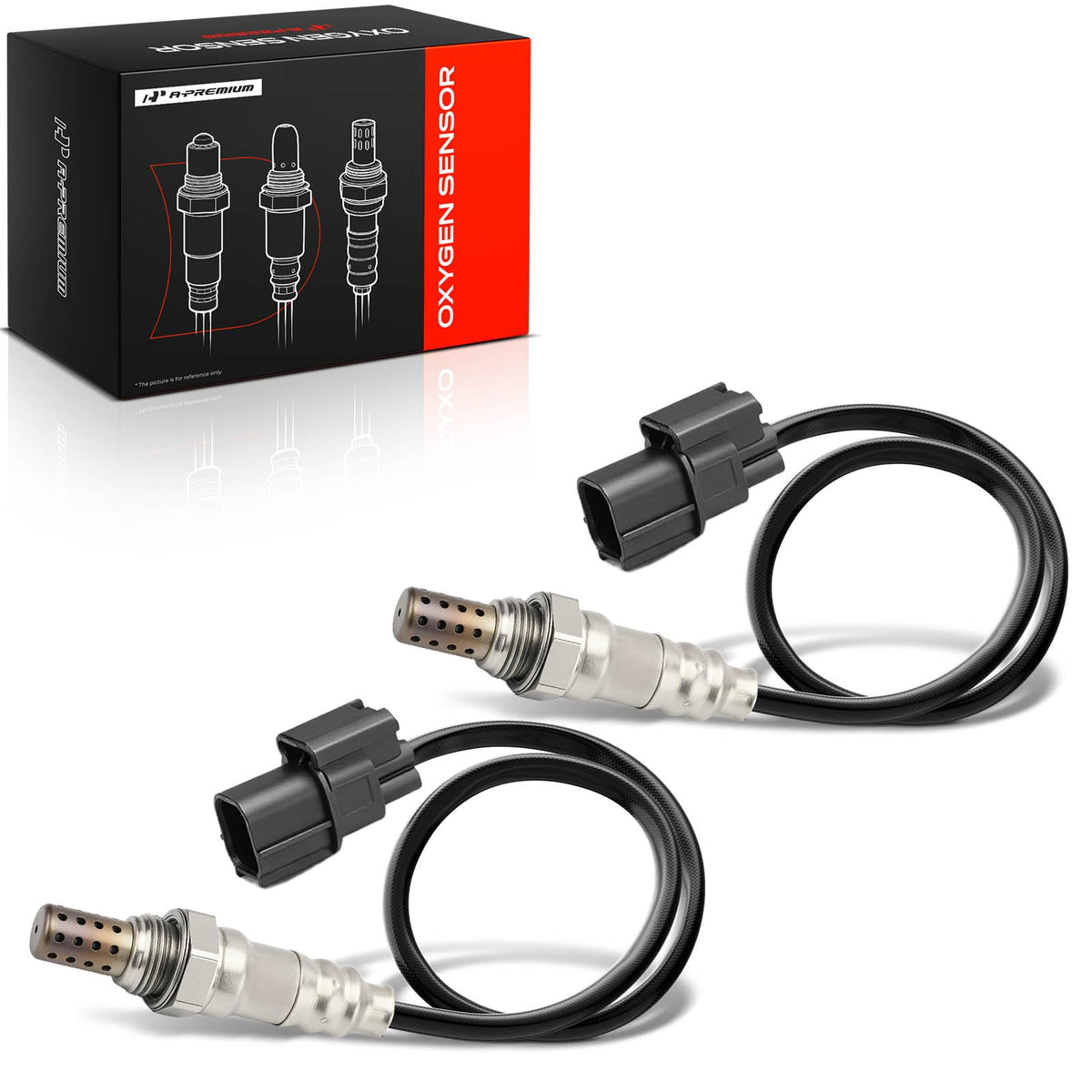 A-Premium front packaging showing the two downstream oxygen sensors and brand