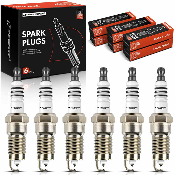 A-Premium front packaging showing six-plug pack and fitment details, reliable replacement