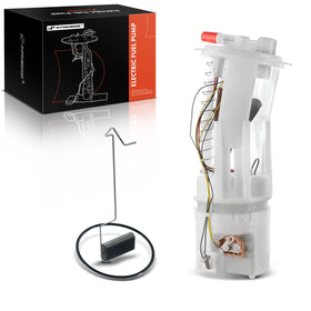 A-Premium front packaging showing boxed fuel pump assembly and part numbers for confident purchase