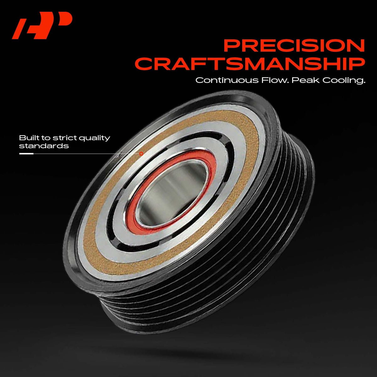 A-Premium front plate angle shot demonstrating correct alignment and secure mounting