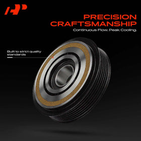A-Premium front plate detail demonstrating smooth contact surface for quieter engagement