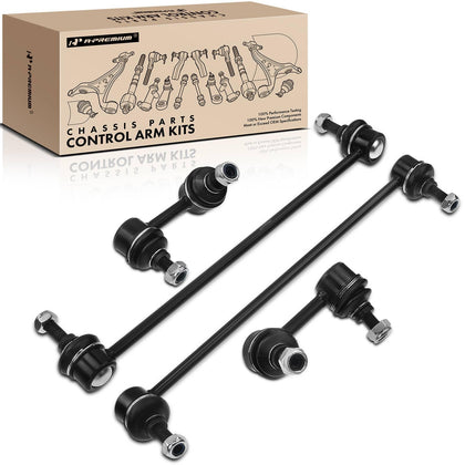 A-Premium front view of sway bar end link kit showing full replacement set and benefits