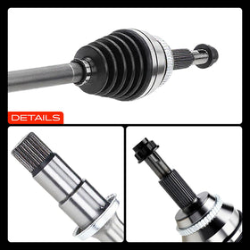A-Premium axle staged on garage workbench conveying ready-to-install replacement