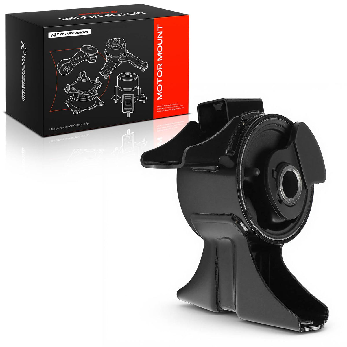 A-Premium front-right mount front view showing fit and alignment benefit
