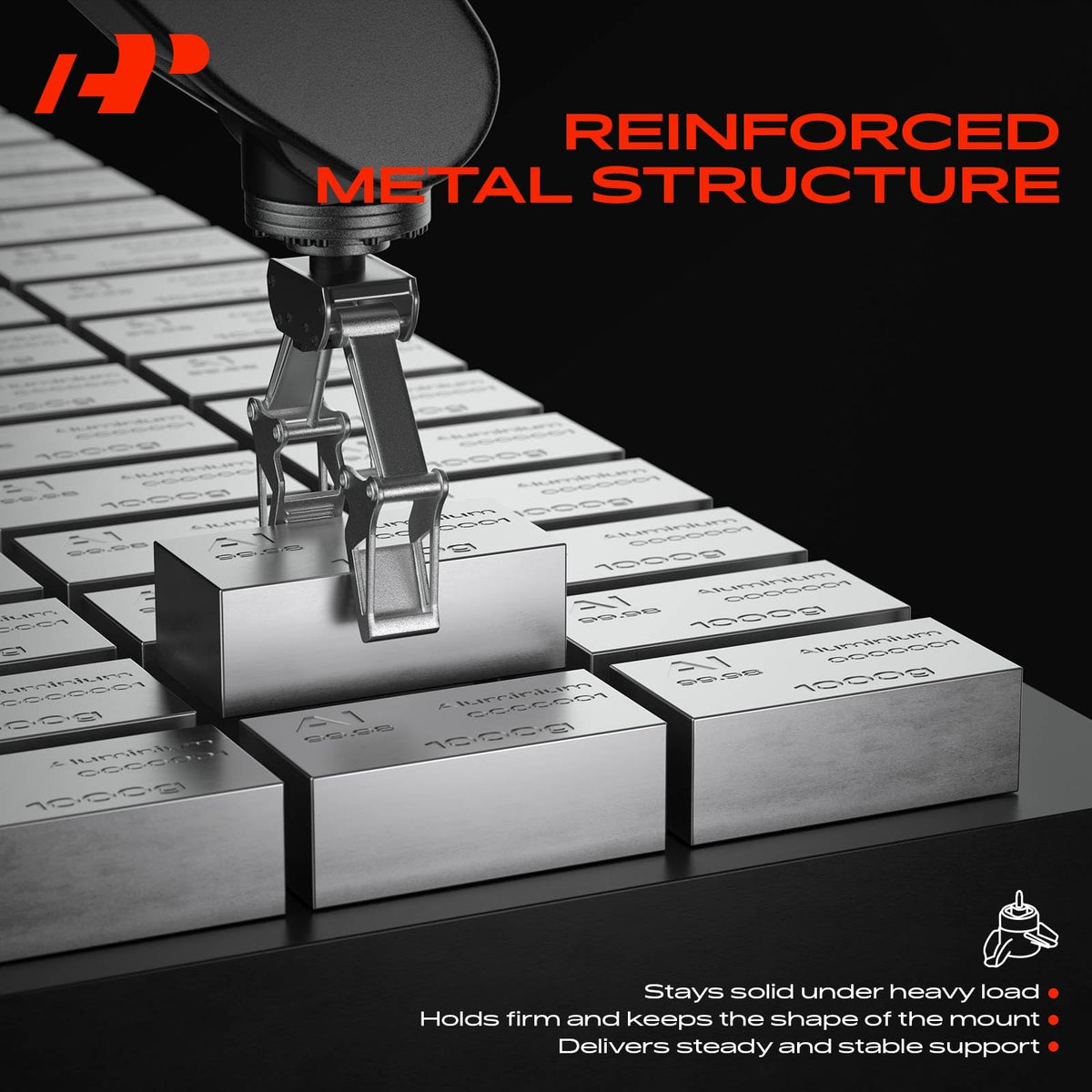 A-Premium front-right mount rubber bonding closeup showing vibration absorption benefit