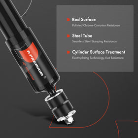 A-Premium packaged shock pair with label for easy part identification