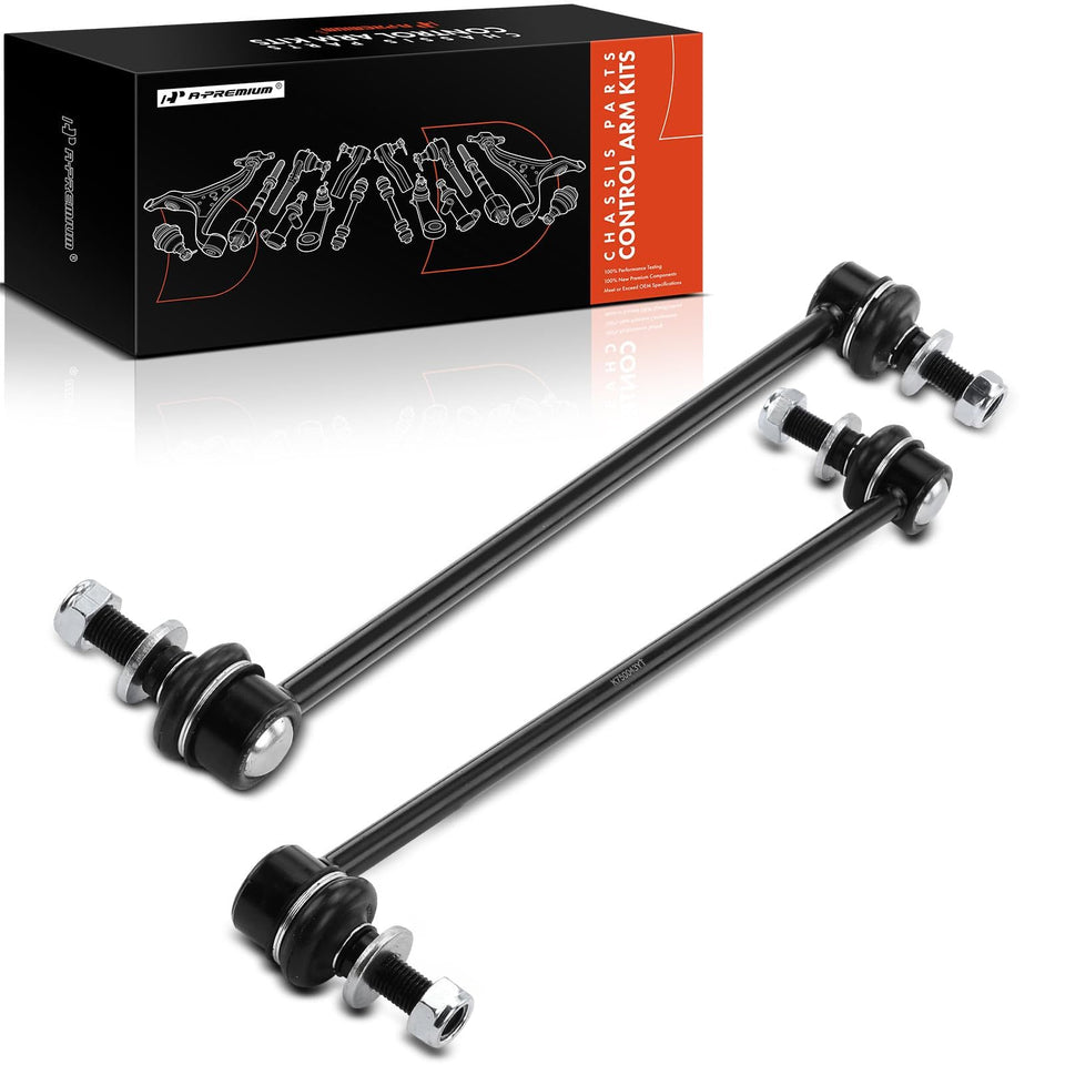 A-Premium front view of sway bar link showing fit and benefit improved stability