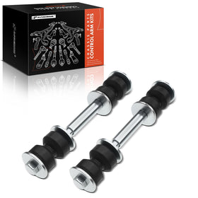 A-Premium front sway bar link front view showing robust fit and stable steering