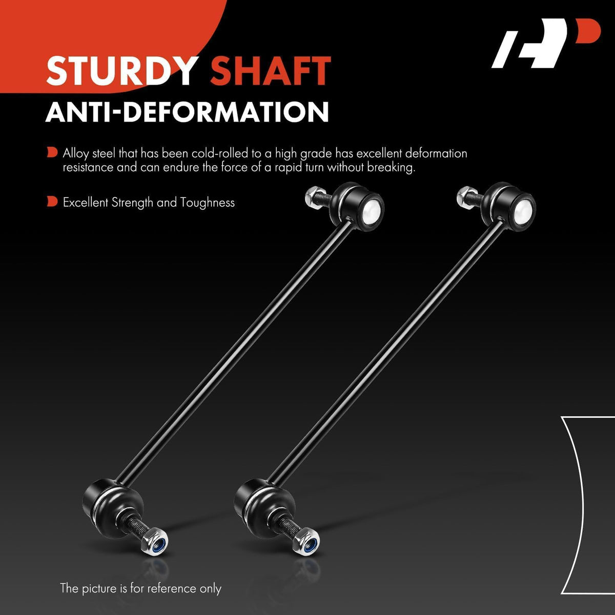 A-Premium sway bar link installed on vehicle suspension demonstrating restored handling