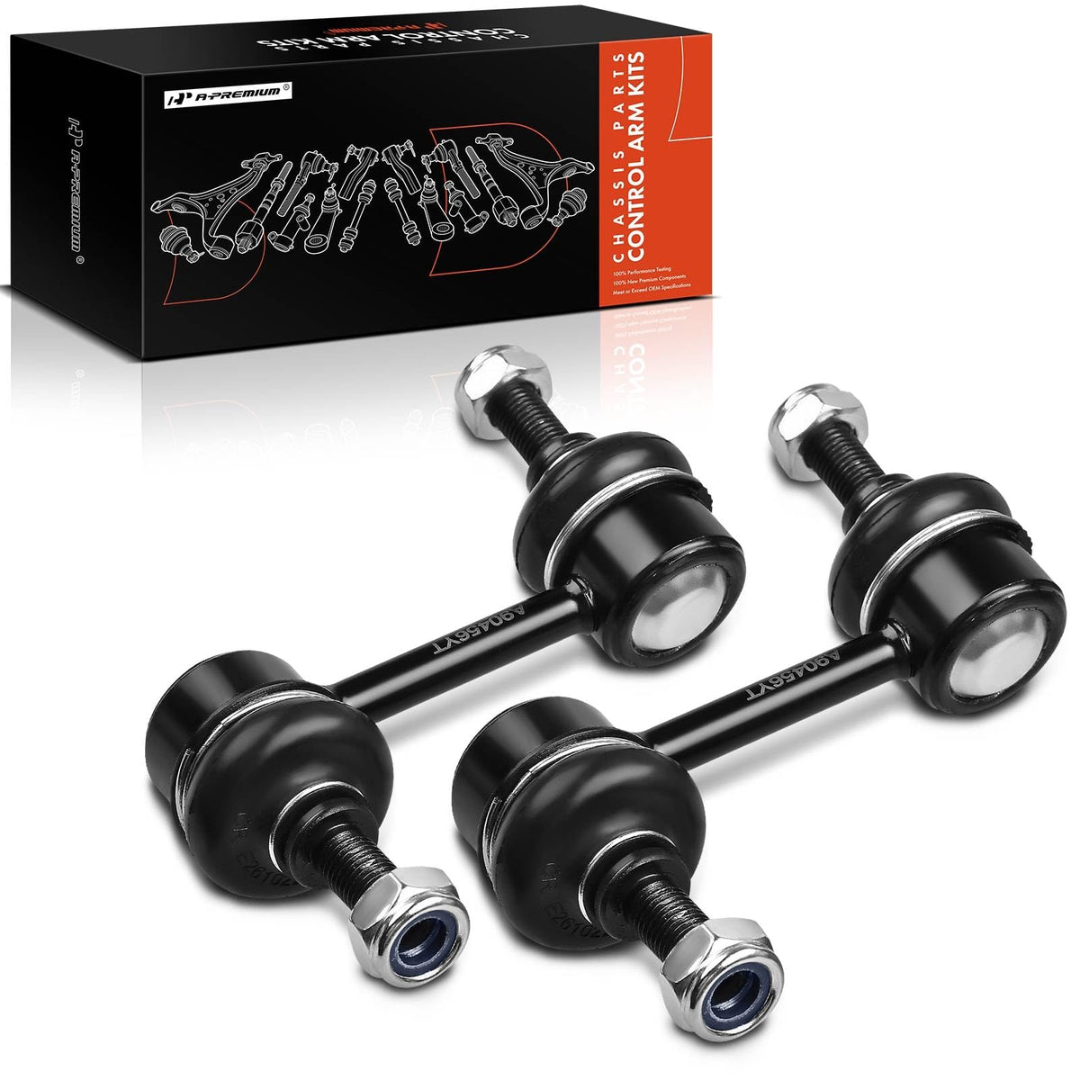A-Premium packaging view showing new sway bar link and part protection