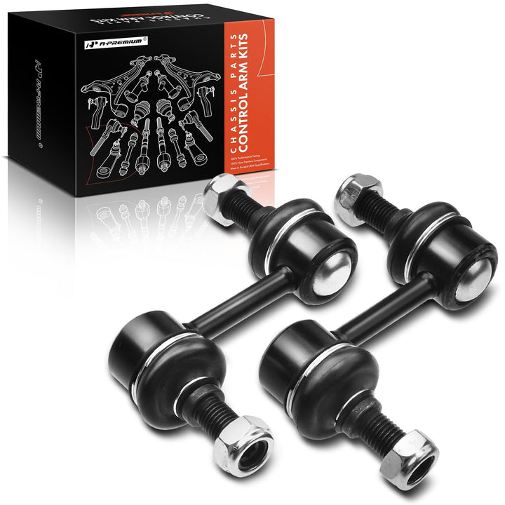 A-Premium front sway bar link in packaging showing brand and included hardware benefits quick verification