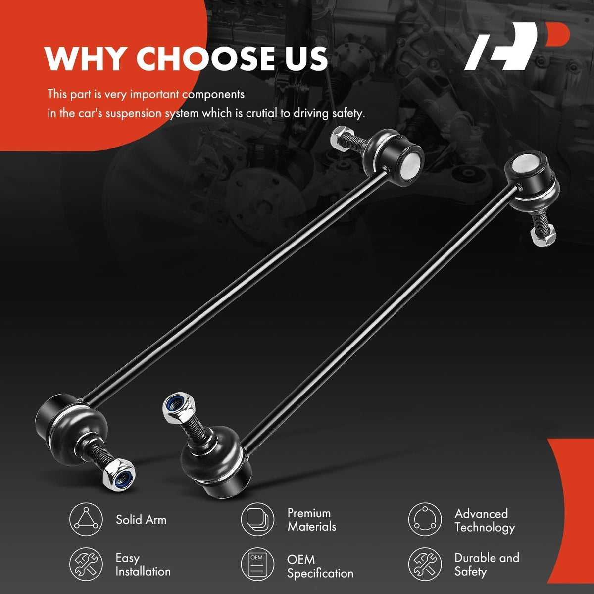 A-Premium laid out with included hardware showing ready-to-install convenience