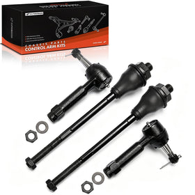 A-Premium kit packaging showing complete front tie rod set and benefit of ready-to-install