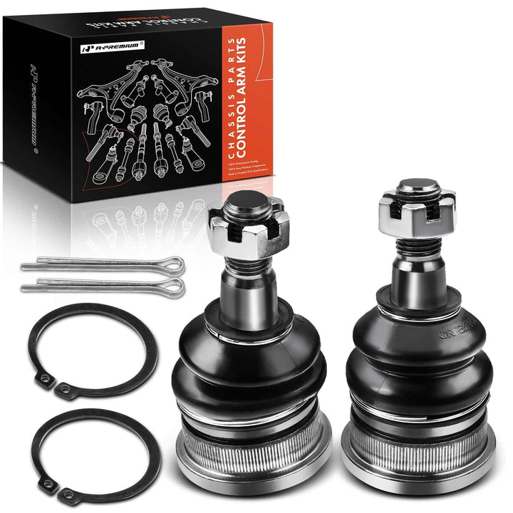 A-Premium front upper ball joint packaging shows contents and fitment information for quick selection