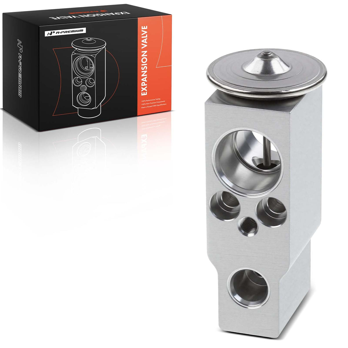 A-Premium front view of expansion valve showing clean OEM-style fitment and reliability