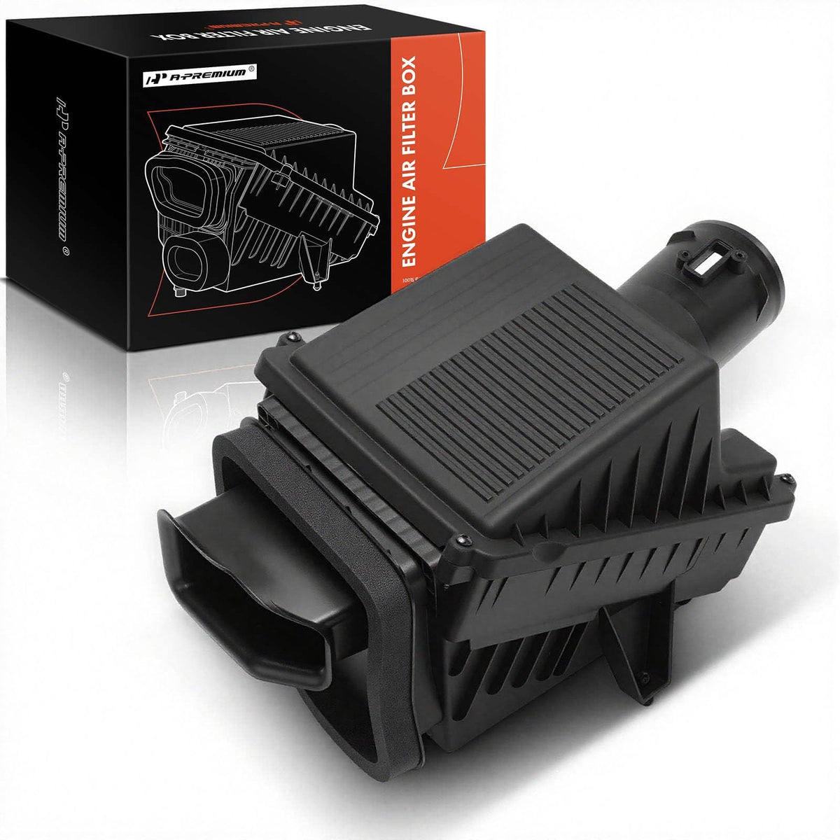 A-Premium front view airbox shows clean fit and easy replacement benefit