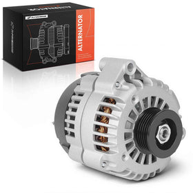 A-Premium alternator front view showing solid housing and mounting points for durable replacement