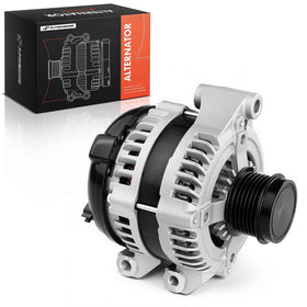 A-Premium front view alternator showing complete assembly and reliable replacement benefit