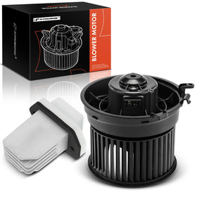 A-Premium front view assembled blower motor showing direct-fit replacement and reliable airflow