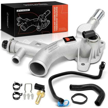 A-Premium front view assembled showing full outlet kit and easier installation benefit