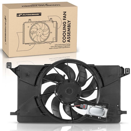 A-Premium front view of fan assembly showing fit and airflow benefits