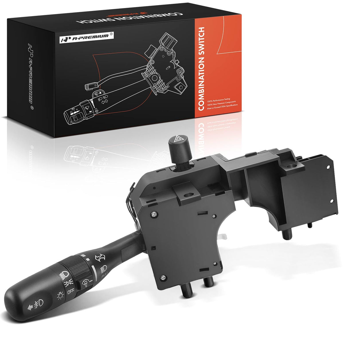 A-Premium front view assembly showing full multifunction switch and OEM look