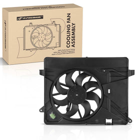 A-Premium front view assembly showing complete fan and shroud for exact fit