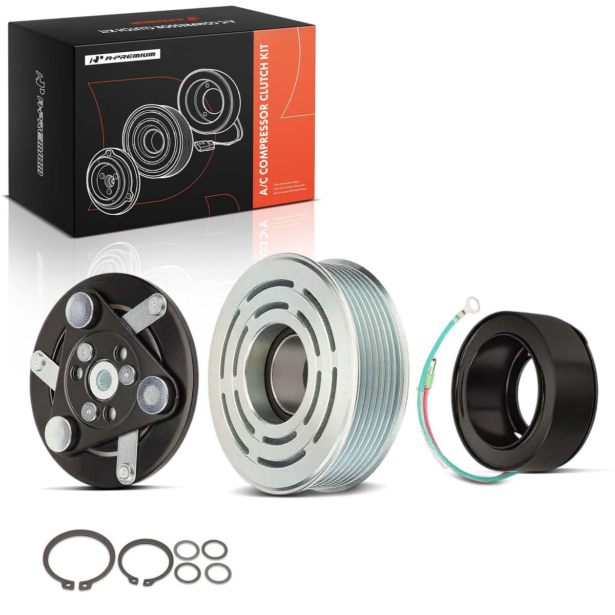 A-Premium front view of clutch kit showing complete parts and fit reliability