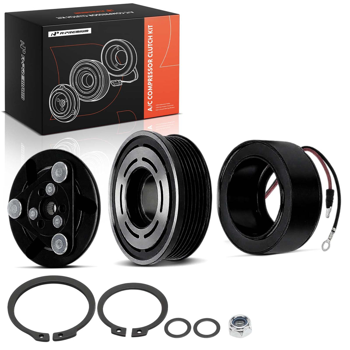 A-Premium front view of complete clutch kit showing readiness and correct fit