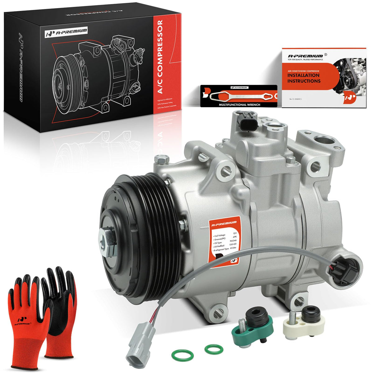 A-Premium front view complete assembly showing fit and quick replacement benefit