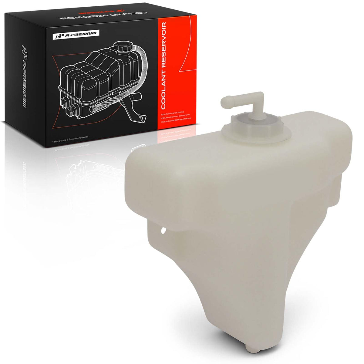 A-Premium front view expansion tank showing fit and form for easy replacement