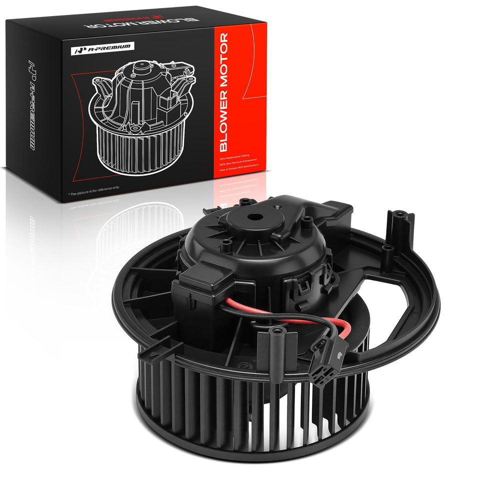 A-Premium front view blower motor showing fit and reliable airflow