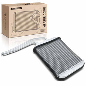 A-Premium heater core front view showing complete assembly and fitment benefit