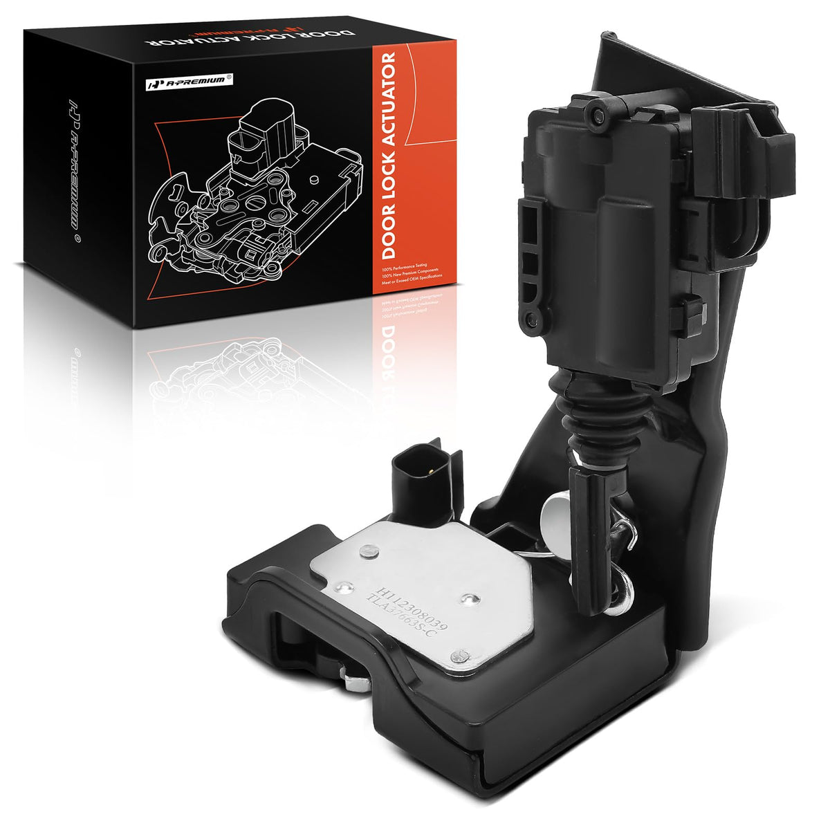 A-Premium front view of actuator showing mounting points and durable build benefit