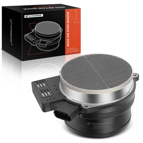 A-Premium front view mass air flow sensor showing compact direct-fit design and reliability