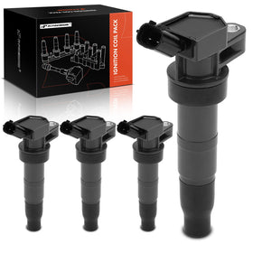A-Premium front view of coil pack set showing clean new components and reliability