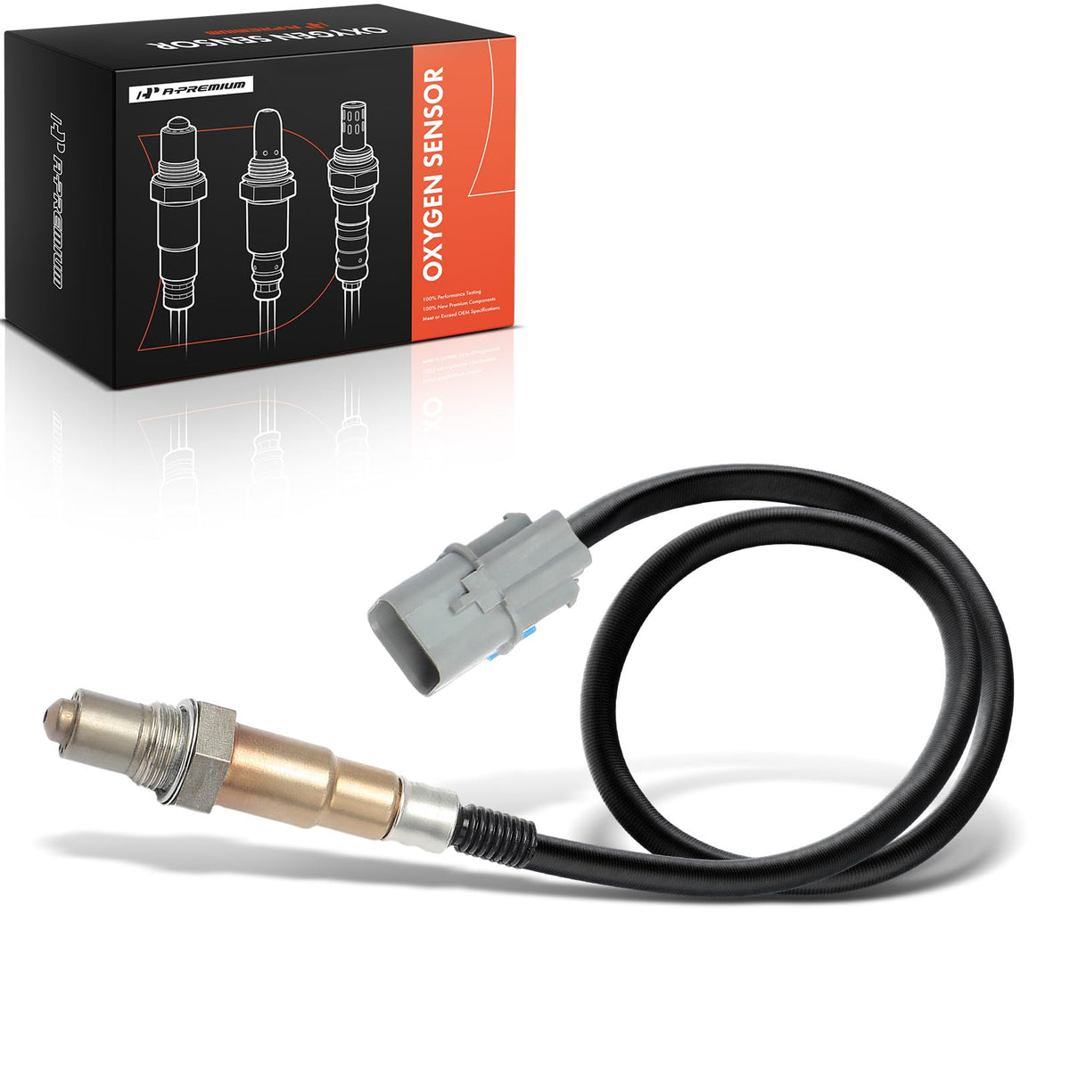 A-Premium front view of boxed sensor showing ready-to-install benefit