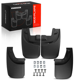 A-Premium front view of the full mud flap kit showing complete protection