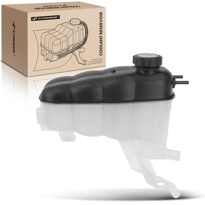 A-Premium front view reservoir tank showing direct-fit design and reliable replacement