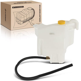 A-Premium front view reservoir tank showing correct OEM fit and alignment
