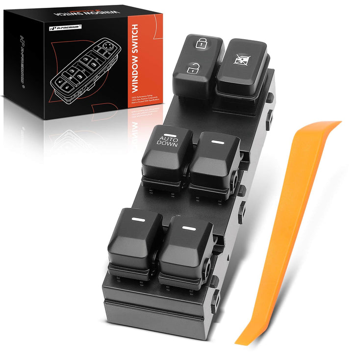 A-Premium front view of switch showing buttons and ergonomic layout for easy control